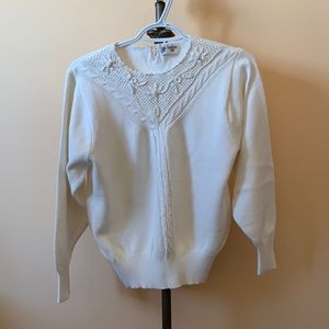 White Detailed Sweater